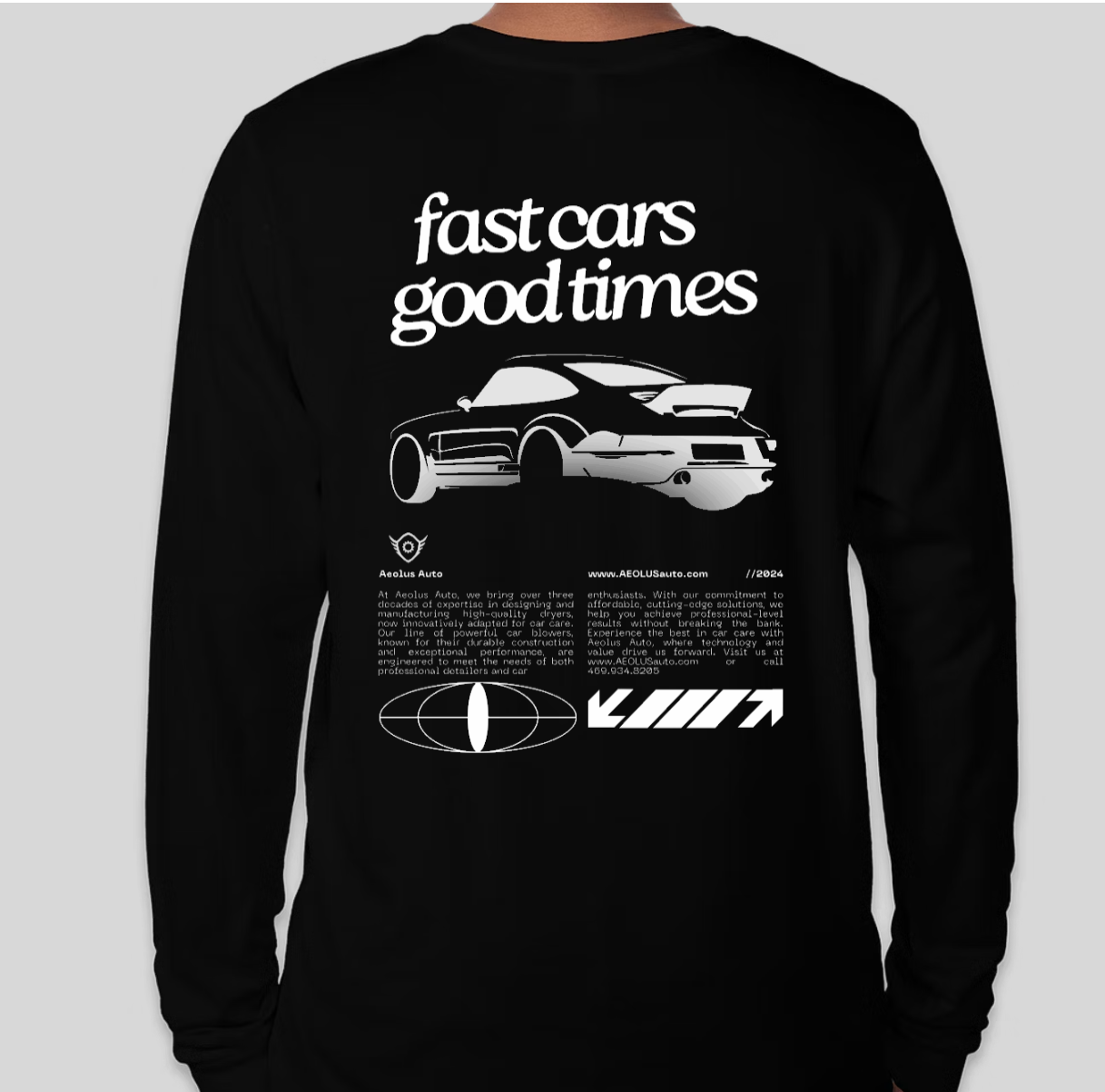 Aeolus Auto Long Sleeve "Fast Cars" T-Shirt